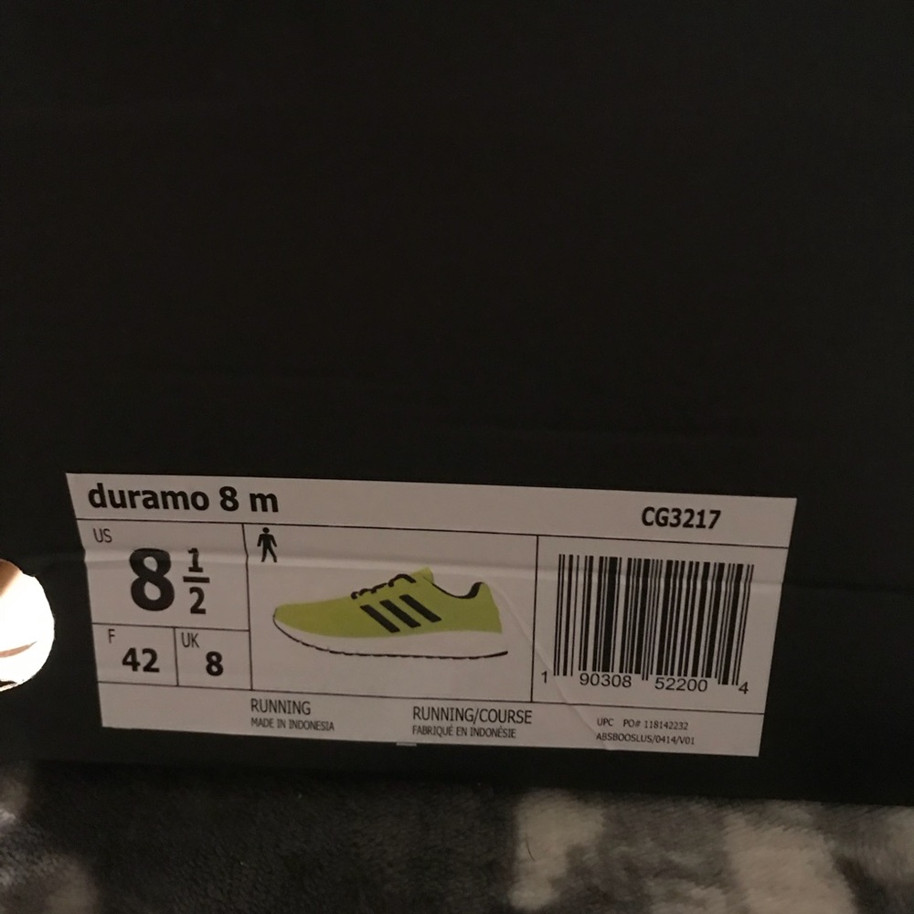 Adidas Duramo 8m shoes size 8.5 men’s - Picture 2 of 5